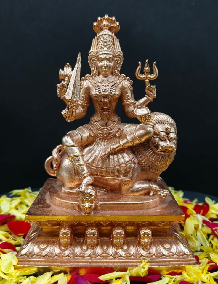 Angalamman bronze statue